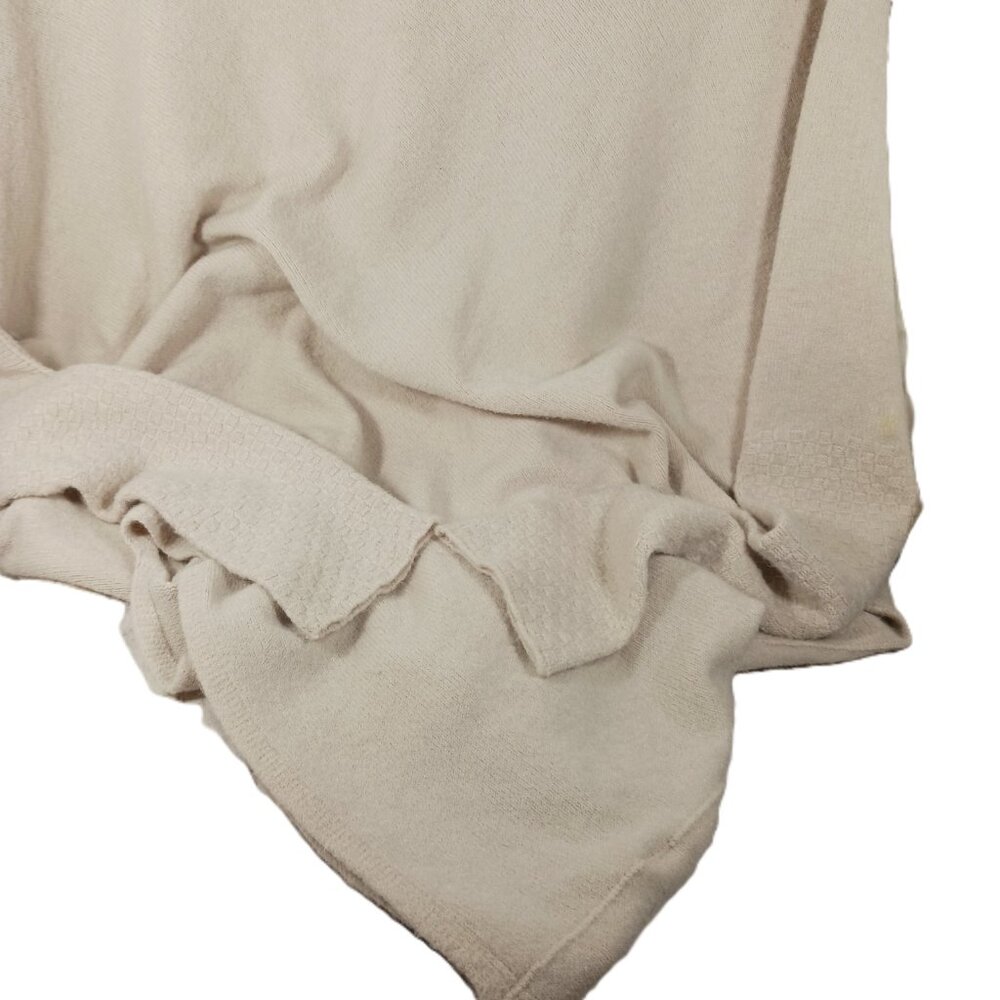 Jaki London Asymmetrical Draped Long Sleeve Sweater Light Beige Size S/M Italy - Picture 3 of 13